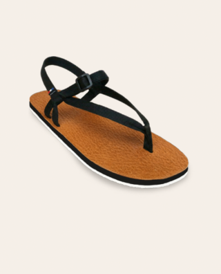 Couleur Tong - Sandales Cuir RANDO Marron