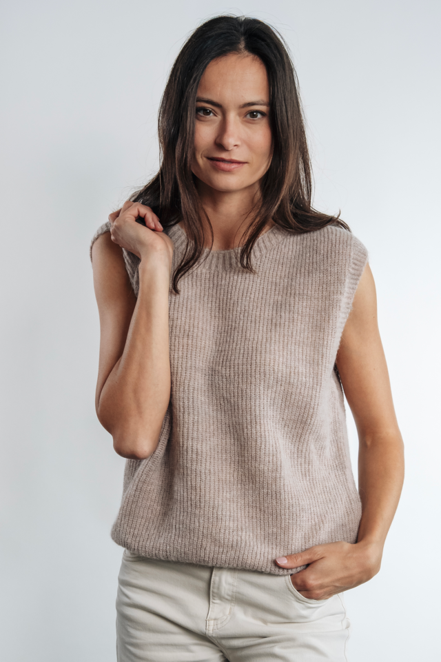 CÉZEMBRE - Pull sans manches en alpaga