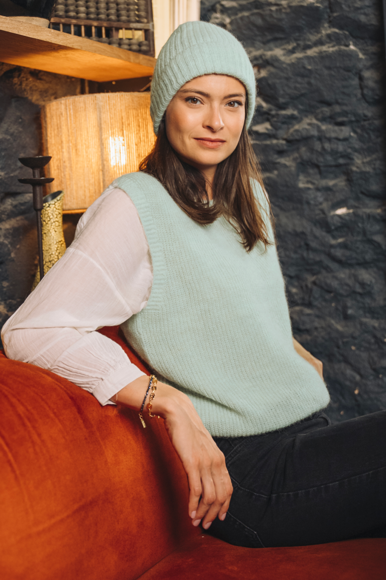 Cézembre - Pull sans manches en alpaga - ROMY - Jade / XL