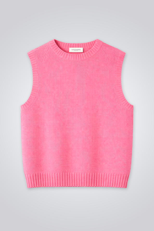CÉZEMBRE - Pull sans manches en alpaga