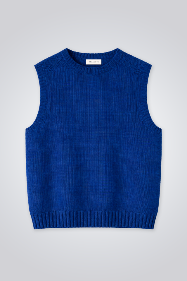CÉZEMBRE - Pull sans manches en alpaga