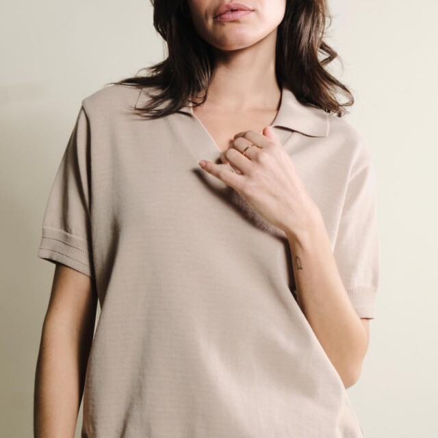 Tricots Jean Marc - Polo Loucine - Beige