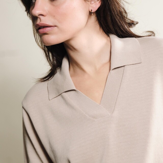 Tricots Jean Marc - Polo Loucine - Beige