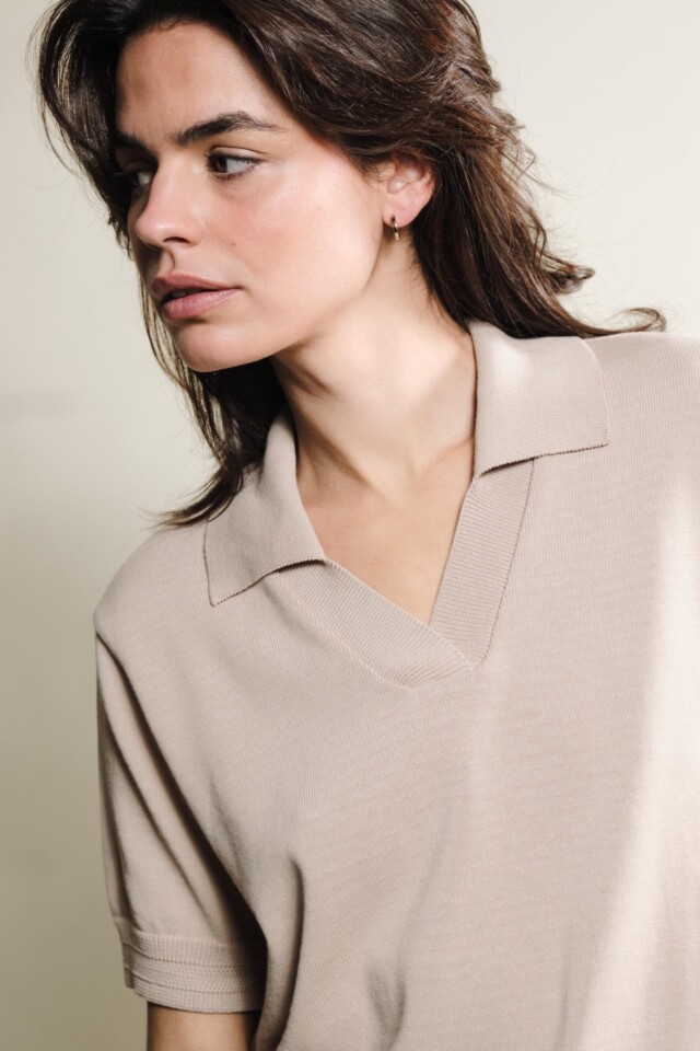 Tricots Jean Marc - Polo Loucine - Beige