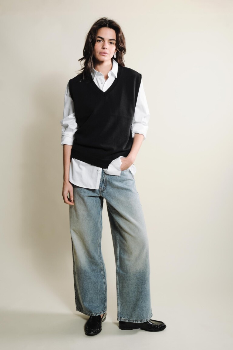 Tricots Jean Marc - Loucine Débardeur - Noir – S