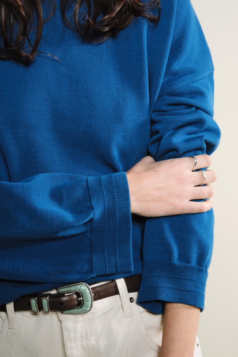Tricots Jean Marc - Loucine manches longues - Bleu roi – L