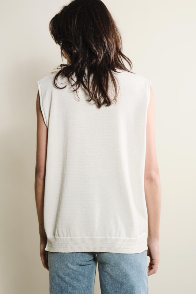 Tricots Jean Marc - Débardeur Loucine - Écru