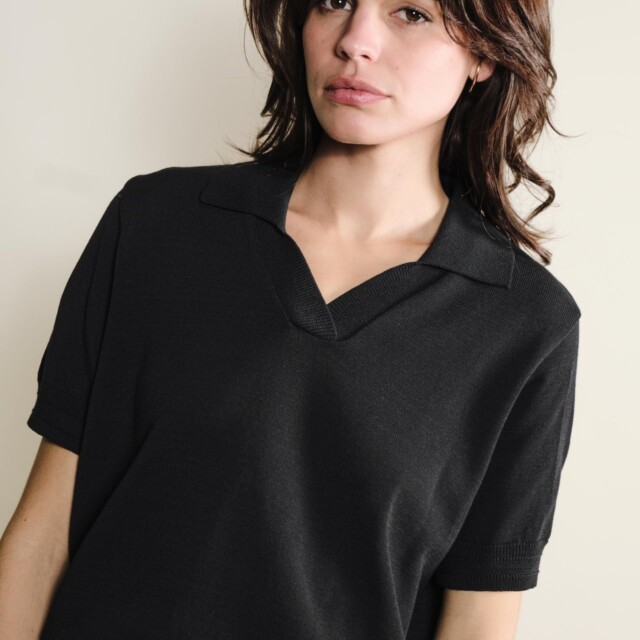 Tricots Jean Marc - Polo Loucine - Noir