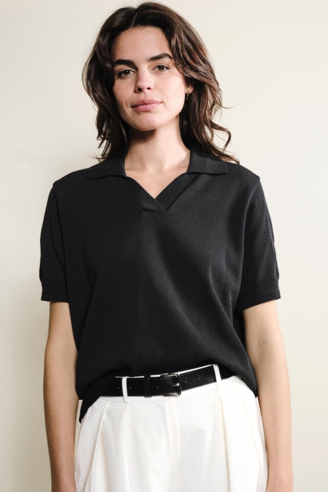 Tricots Jean Marc - Polo Loucine – Noir