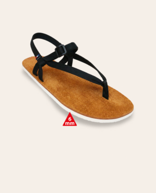 Couleur Tong - Sandales Cuir TRAIL Marron
