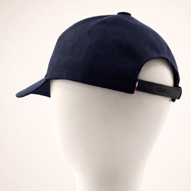 Headoniste - Casquette Lino bleu noir