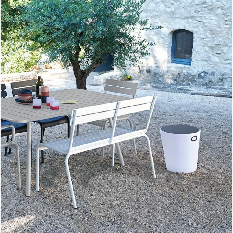 FERMOB - Banc avec dossier FERMOB Luxembourg 2-3 places en métal - 26 coloris