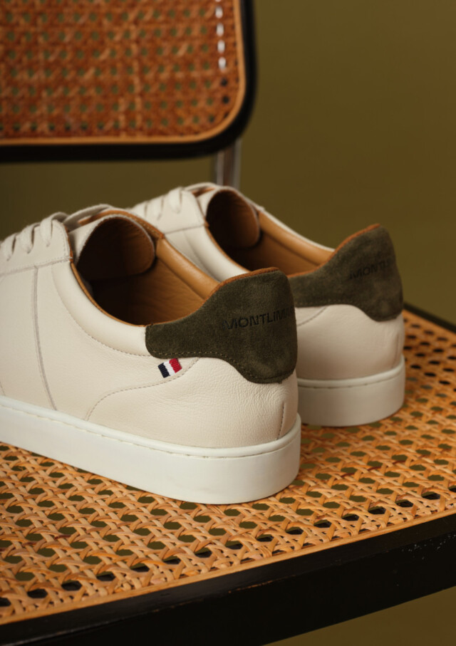 Montlimart - BASKETS VALEUR ECRU/KAKI