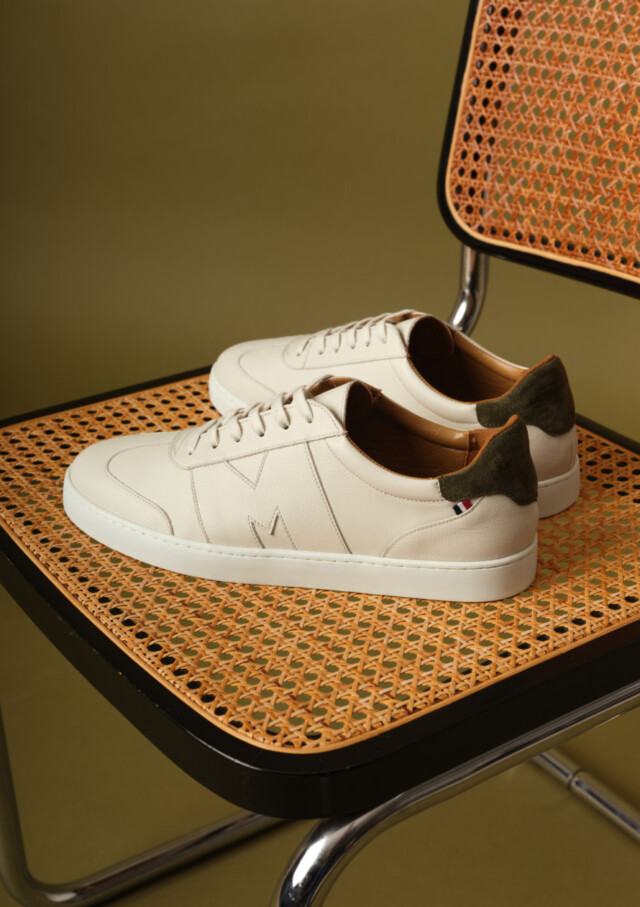 Montlimart - Baskets Valeur Ecru/kaki