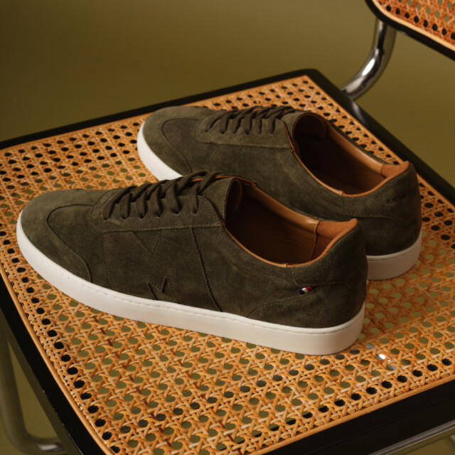 Montlimart - BASKETS VALEUR VELOURS KAKI