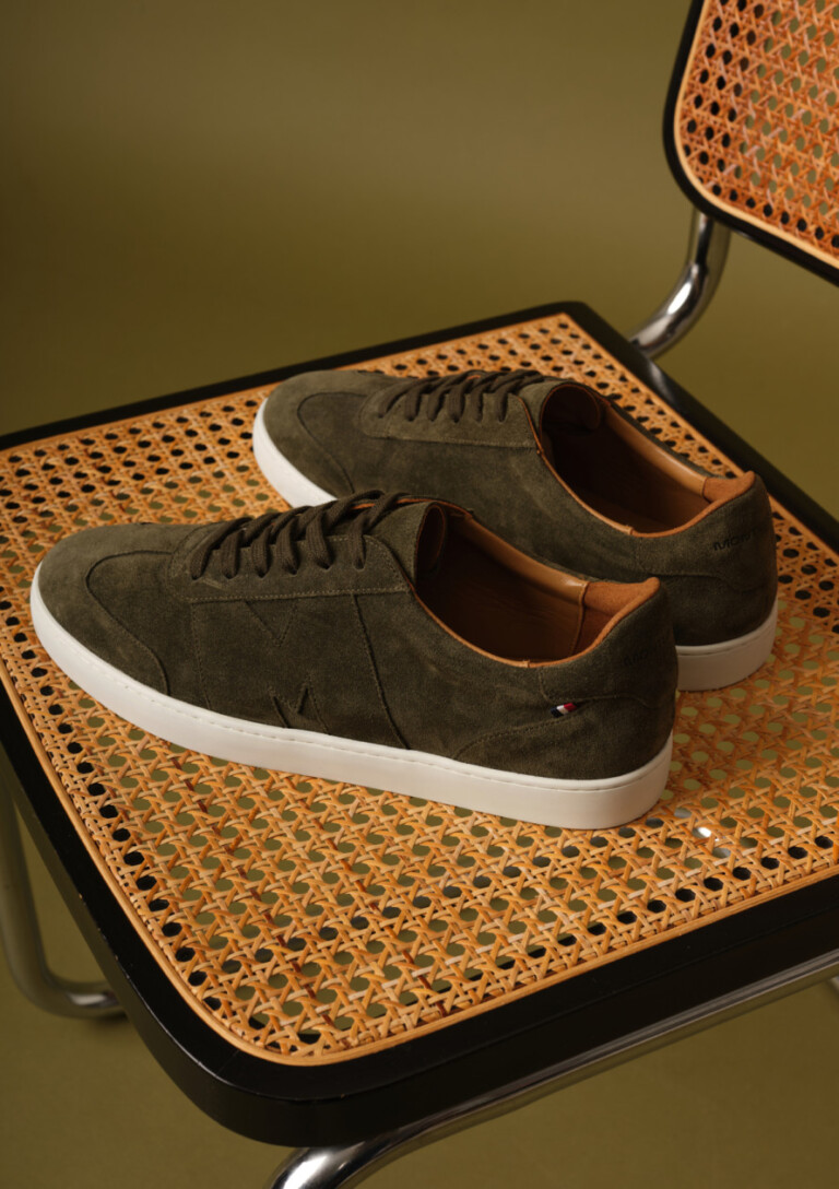 Montlimart - BASKETS VALEUR VELOURS KAKI