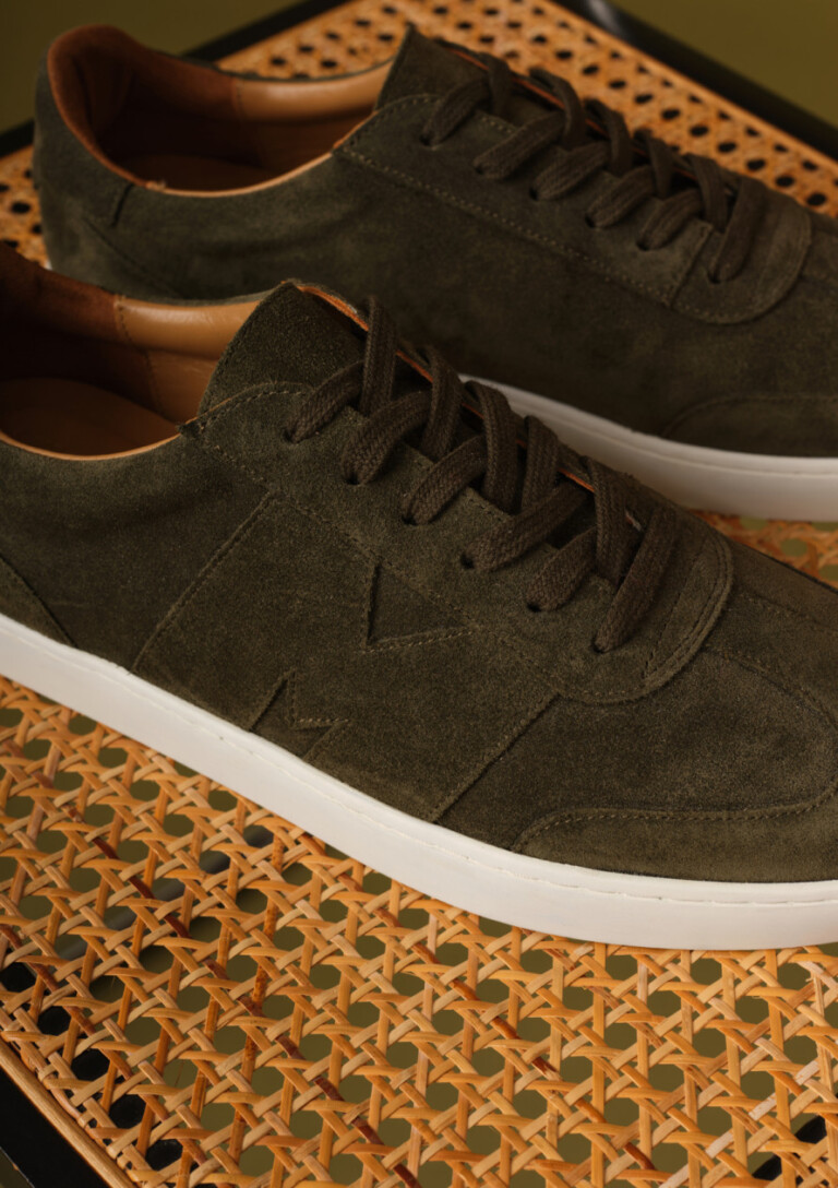 Montlimart - BASKETS VALEUR VELOURS KAKI