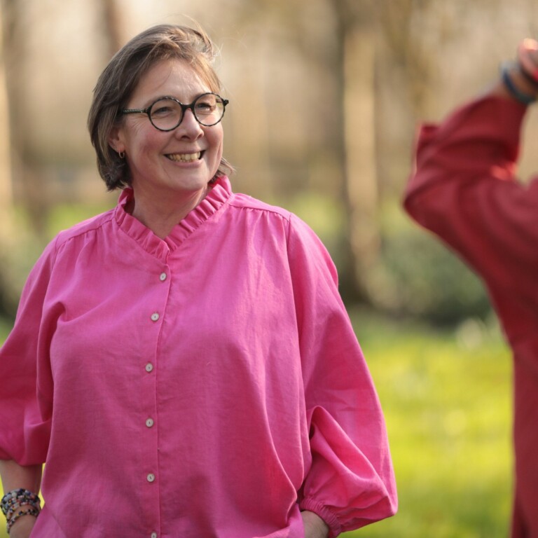 Quintessence - Blouse Miléna - lin fushia
