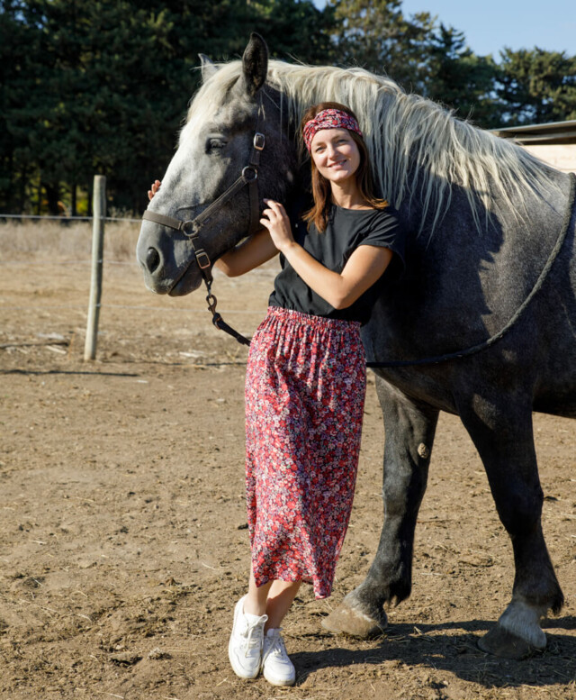 April et C - Jupe Mélanie – Champ de fleurs