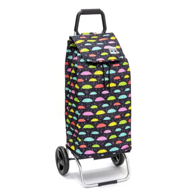 Mon Chariot de Courses - Chariot de courses pliable Carlux – Sac 55L imperméable – Parapluie