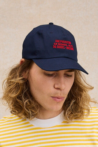 Le Minor - Casquette bleu marine brodée rouge Le Minor