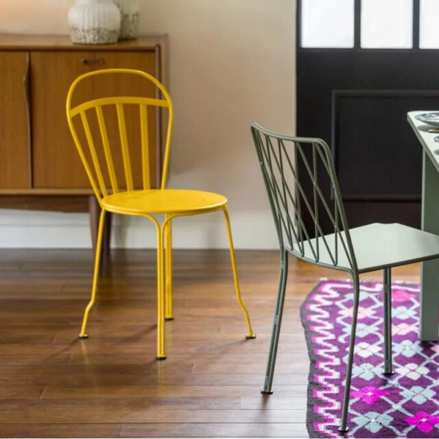 Fermob - Chaise FERMOB Louvre en métal – 26 coloris