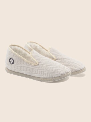 JULES & JENN - Charentaises tradition blanc beige