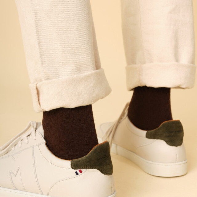 Montlimart - CHAUSSETTES ALVEOLE MARRON