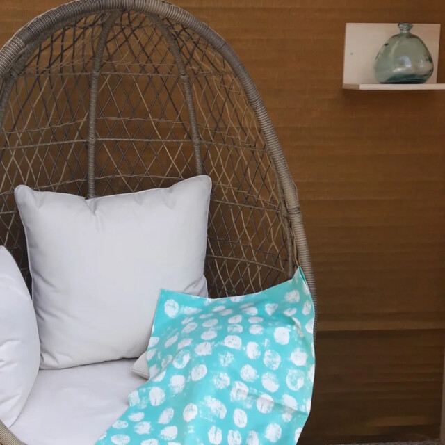 Fleur de Soleil - Chemin de table Pastille menthe