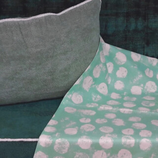 Fleur de Soleil - Chemin de table Pastille menthe