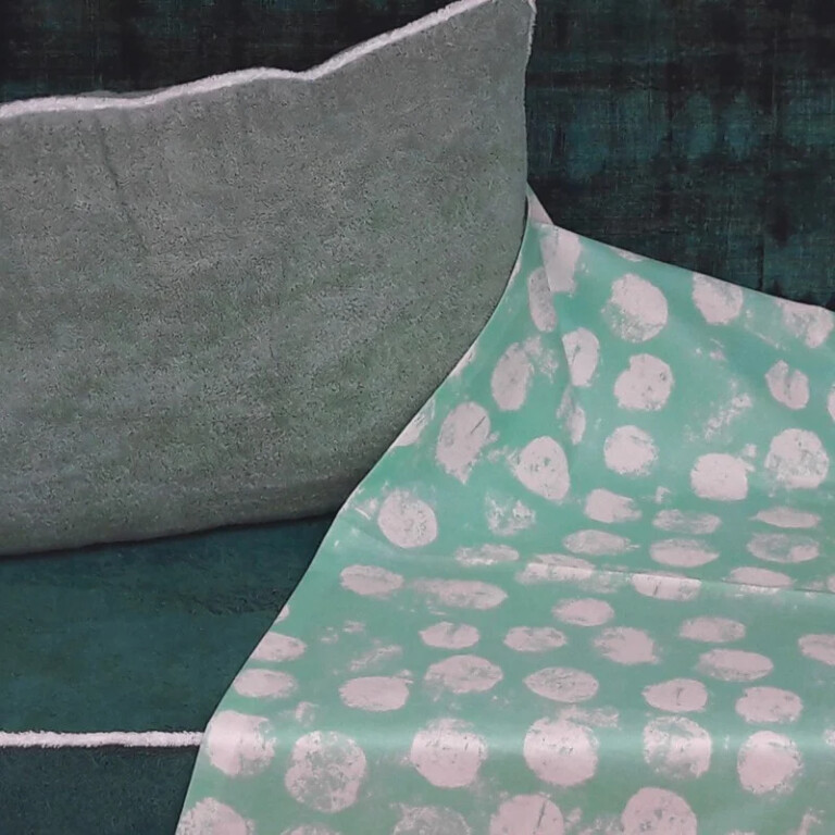 chemin de table pastille turquoise Fleur de Soleil - Chemin de table Pastille menthe