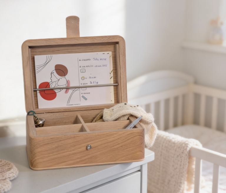 Manufacture Jacquemin - Coffret de naissance en bois personnalisable