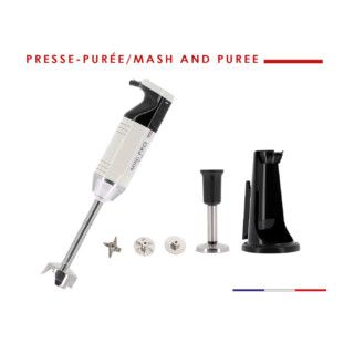 Cooking à la française - Coffret presse-purée MINIPRO blanc / noir Prise de courant UK
