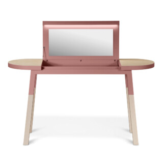 Mon Petit Meuble Français - Coiffeuse rose ÉGÉE – douceur du design contemporain en bois massif