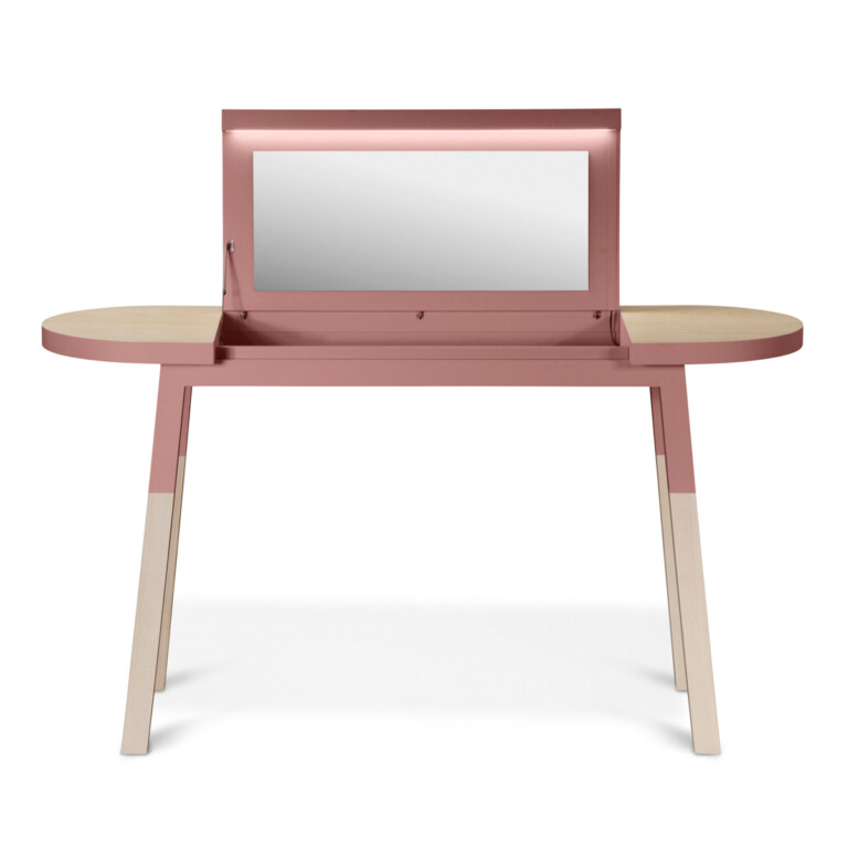 MON PETIT MEUBLE FRANÇAIS - Coiffeuse rose ÉGÉE - douceur du design contemporain en bois massif