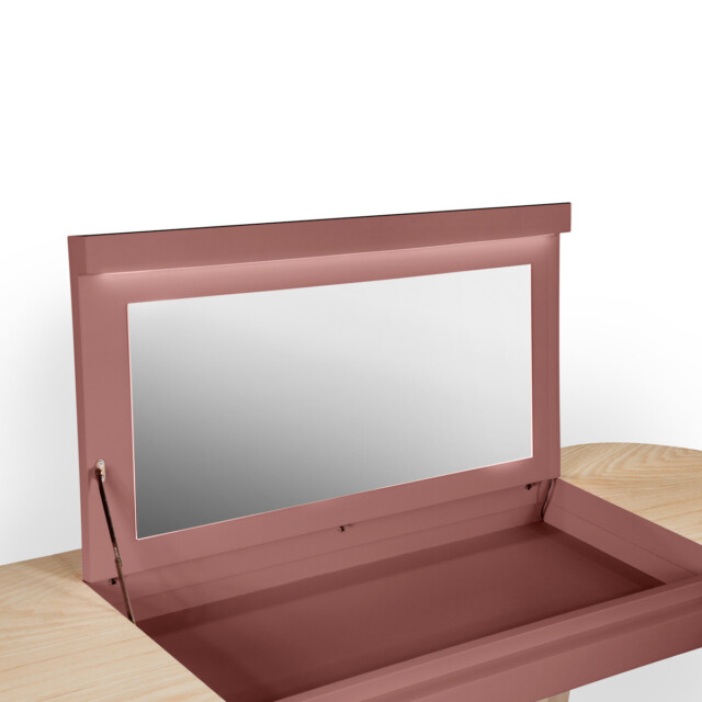 MON PETIT MEUBLE FRANÇAIS - Coiffeuse rose ÉGÉE - douceur du design contemporain en bois massif