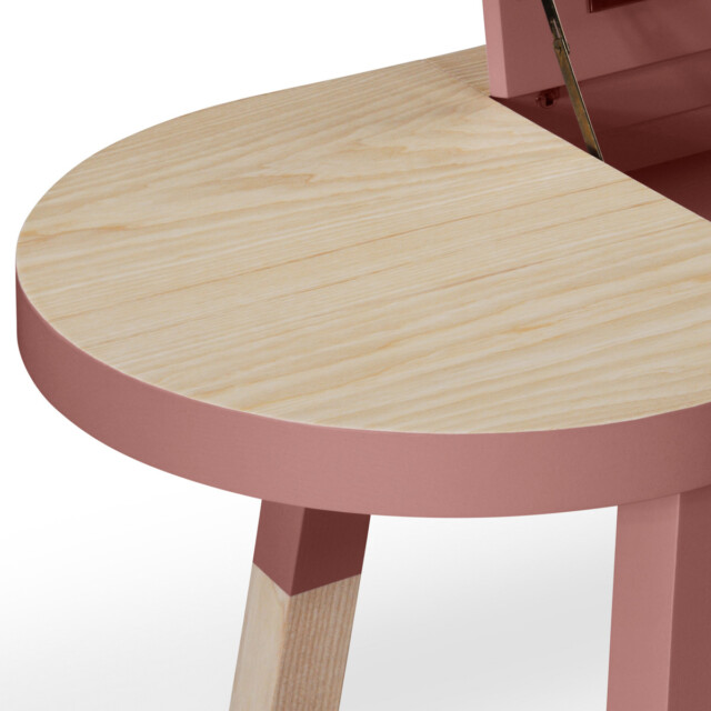 MON PETIT MEUBLE FRANÇAIS - Coiffeuse rose ÉGÉE - douceur du design contemporain en bois massif