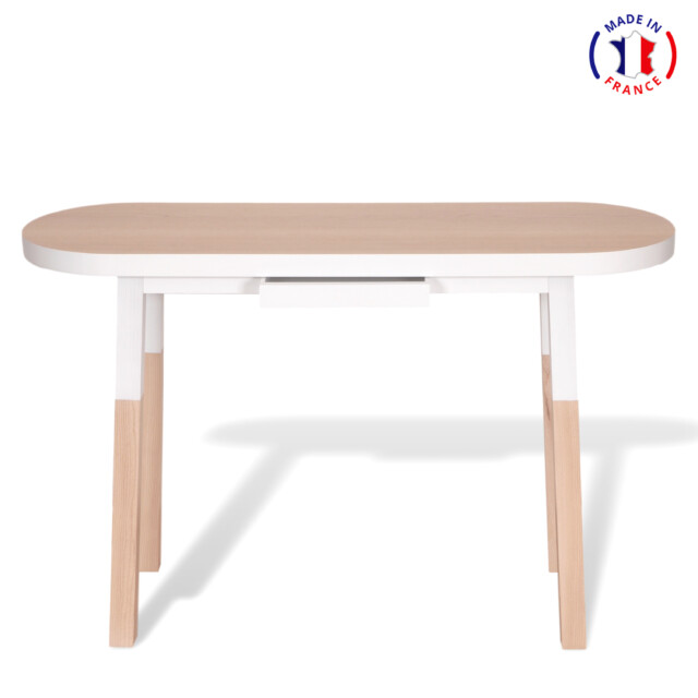 MON PETIT MEUBLE FRANÇAIS - Console en bois massif ovale ÉGÉE H.90 cm - 12 longueurs