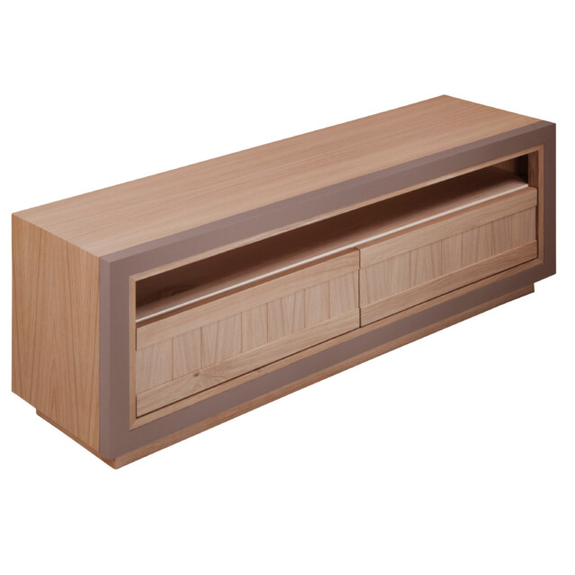 MON PETIT MEUBLE FRANÇAIS - Meuble TV en bois STELLA - chêne naturel & kenya