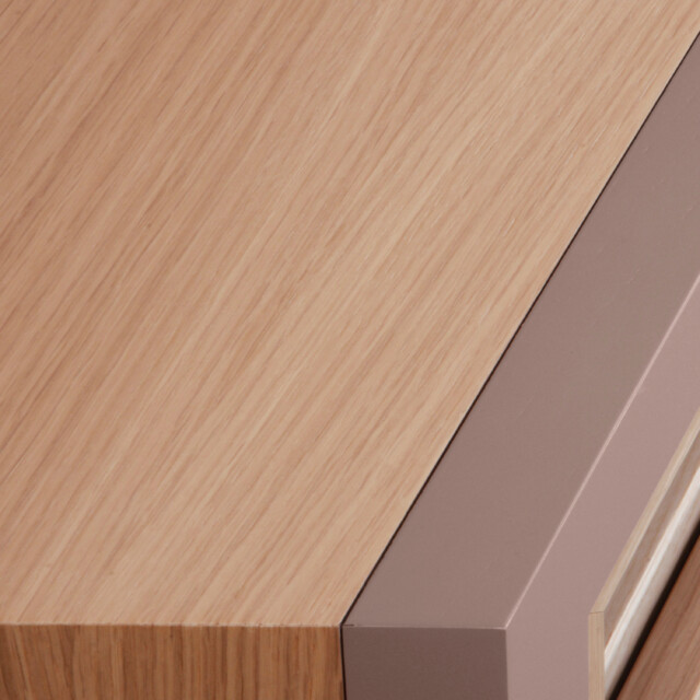 MON PETIT MEUBLE FRANÇAIS - Meuble TV en bois STELLA - chêne naturel & kenya