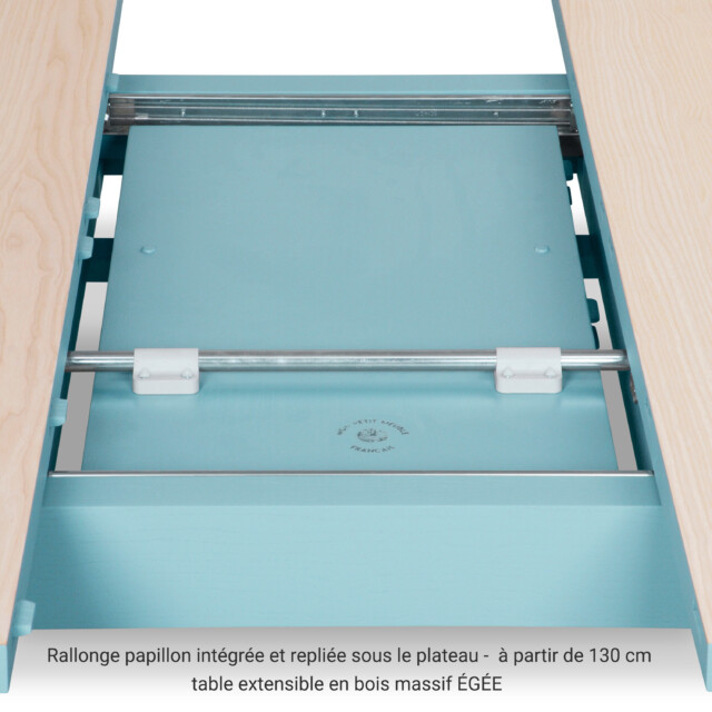 MON PETIT MEUBLE FRANÇAIS - Table ronde extensible en bois massif ÉGÉE - 11 couleurs