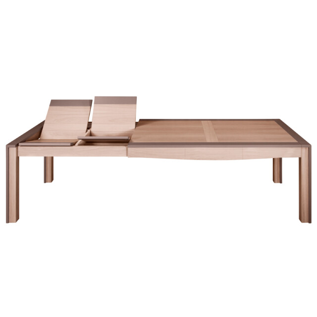 MON PETIT MEUBLE FRANÇAIS - Table en bois massif rectangulaire extensible STELLA - chêne naturel & kenya