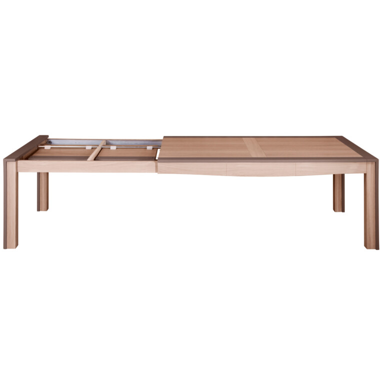 MON PETIT MEUBLE FRANÇAIS - Table en bois massif rectangulaire extensible STELLA - chêne naturel & kenya