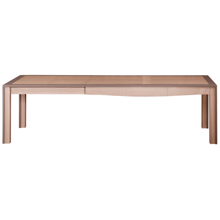 MON PETIT MEUBLE FRANÇAIS - Table en bois massif rectangulaire extensible STELLA - chêne naturel & kenya