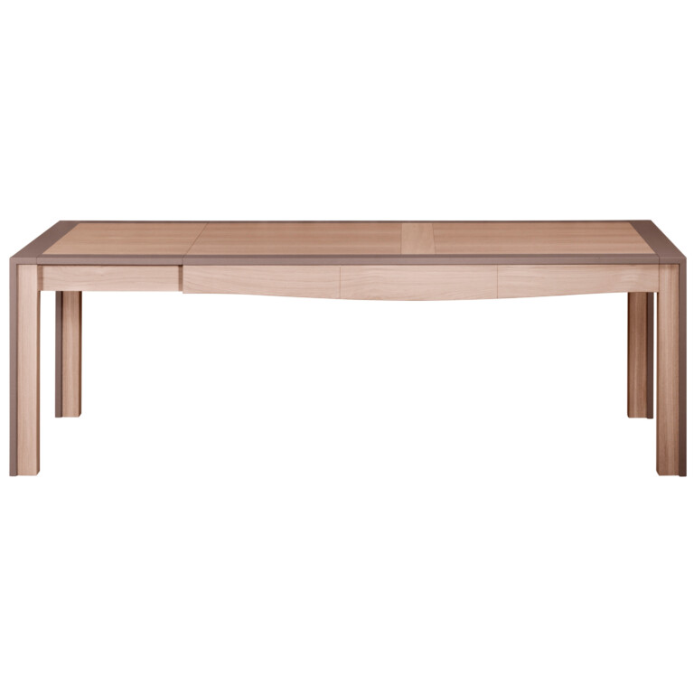 MON PETIT MEUBLE FRANÇAIS - Table en bois massif rectangulaire extensible STELLA - chêne naturel & kenya