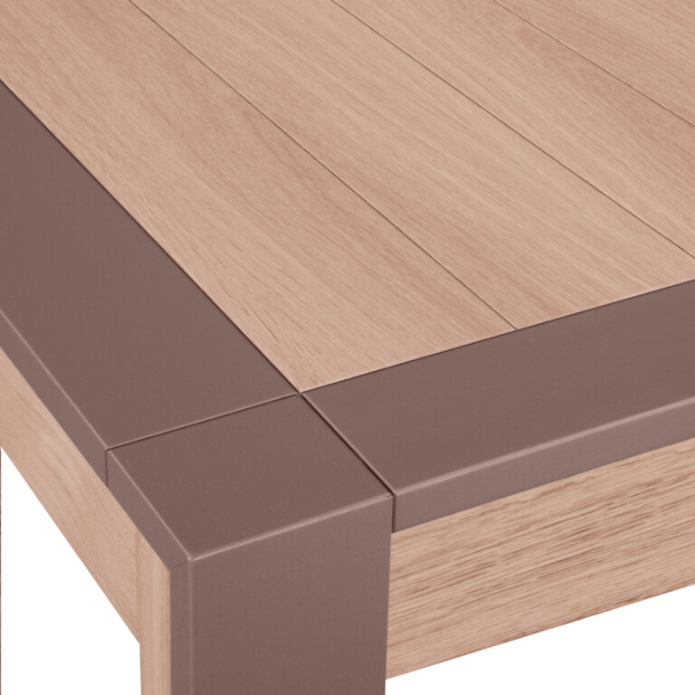 MON PETIT MEUBLE FRANÇAIS - Table en bois massif rectangulaire extensible STELLA - chêne naturel & kenya