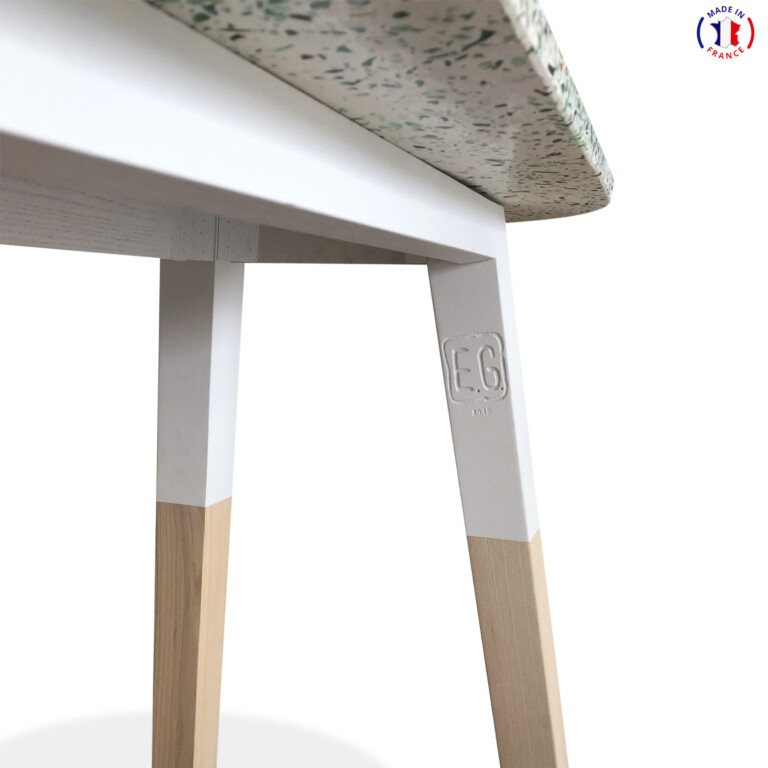 MON PETIT MEUBLE FRANÇAIS - Console design en bois ÉGÉE 140 cm - plateau terrazzo