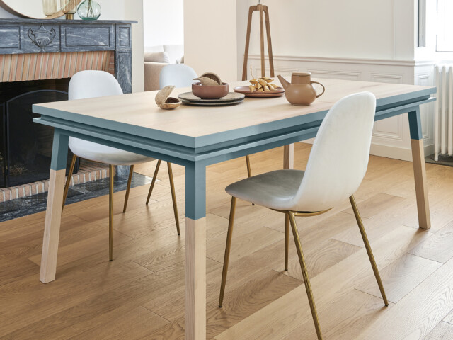 file 326 MON PETIT MEUBLE FRANÇAIS - Table extensible bois massif ÉGÉE - 10 couleurs - finition "culottes courtes"