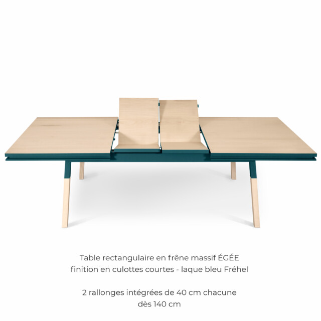 MON PETIT MEUBLE FRANÇAIS - Table extensible bois massif ÉGÉE - 10 couleurs - finition "culottes courtes"