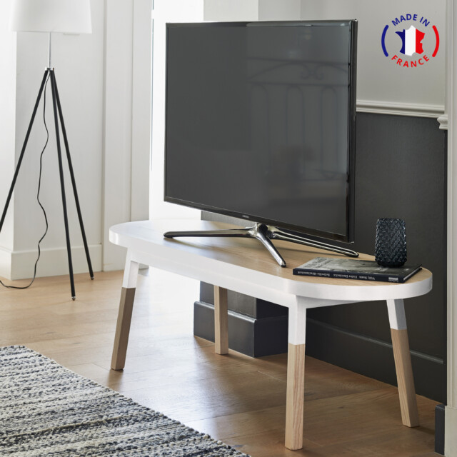 banc TV en bois massif ÉGÉE – 6 longueurs, 11 couleurs par la marque Mon petit meuble français Mon petit meuble français - banc TV en bois massif ÉGÉE – 6 longueurs, 11 couleurs